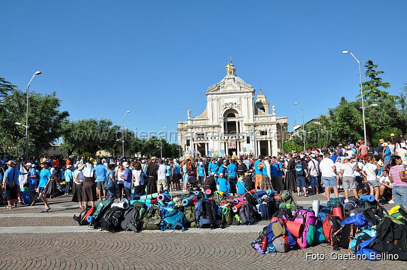 DSC_3148.JPG - 02/08/2010 Santa Maria degli Angeli: Arrivo della XXX Marcia Francescana