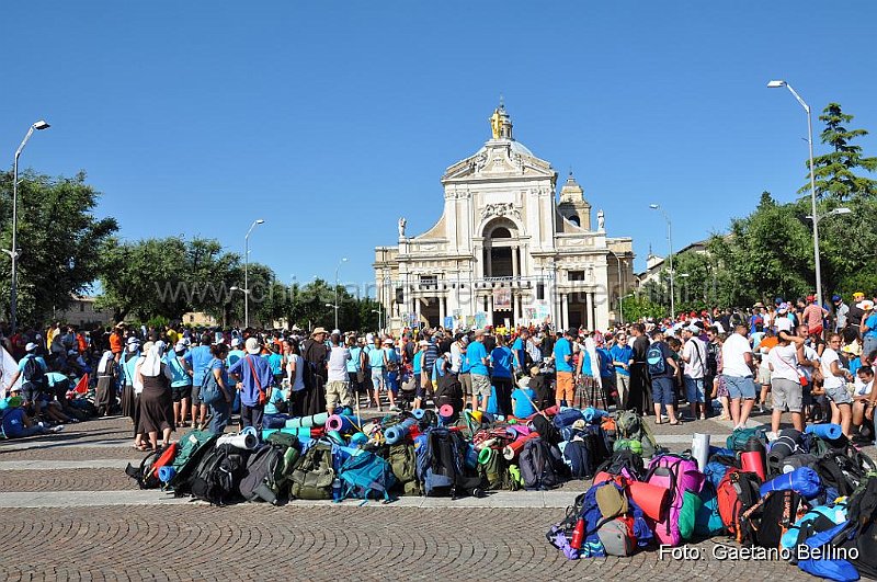 DSC_3151.JPG - 02/08/2010 Santa Maria degli Angeli: Arrivo della XXX Marcia Francescana